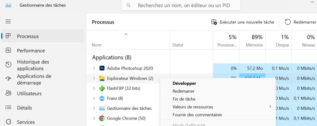 13 solutions pour réparer un menu démarrer Windows 11 qui ne s'affiche pas 4 redémarrer explorateur windows 11