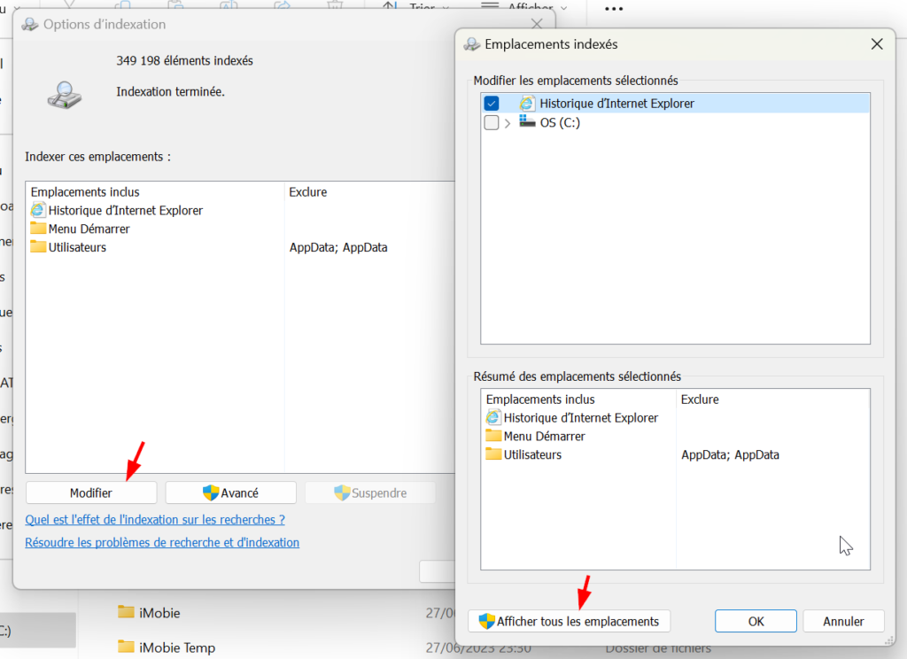 13 solutions pour réparer un menu démarrer Windows 11 qui ne s'affiche pas 13 Options d'indexation & Emplacements indexés Windows 11