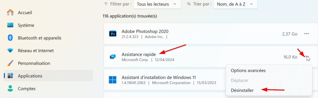 13 solutions pour réparer un menu démarrer Windows 11 qui ne s'affiche pas 16 désinstaller une application windows 11